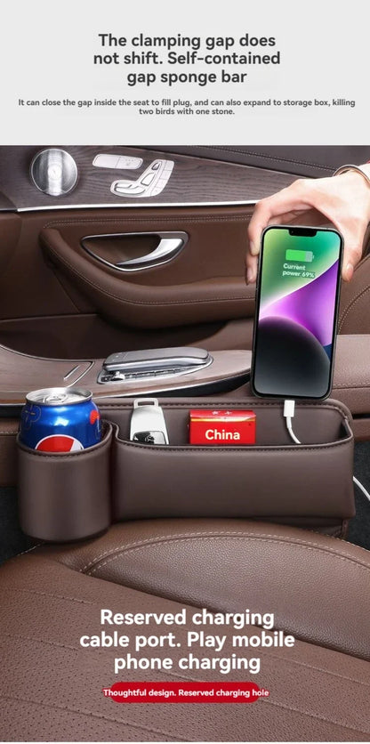 🔥HOT SALE 50% OFF 💖Car leather cup holder gap bag